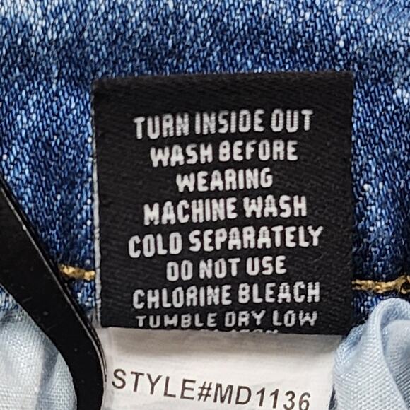 RSQ Jeans Mens 33X30 Blue Distressed Relaxed Taper Leg Stretch Denim Casual - Picture 8 of 14